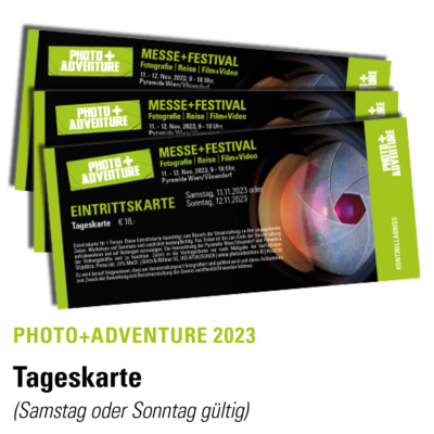 Ticket Abbildung für Eintrittskarte für die Photo+Adventure 2023 | Tageskarte