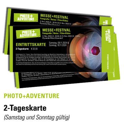 Produktbild Messe 2-Tageskarte Photo+Adventure 2024